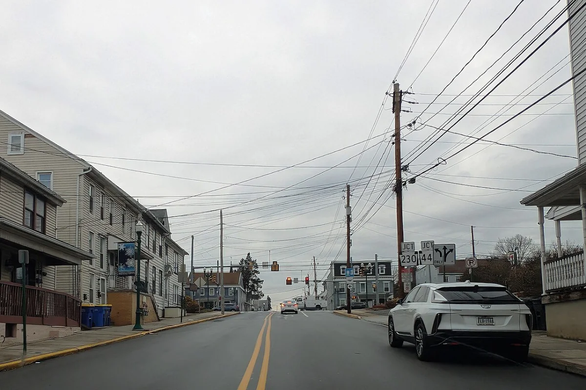 Historic North Union Street commercial district in Middletown, Dauphin County, Pennsylvania