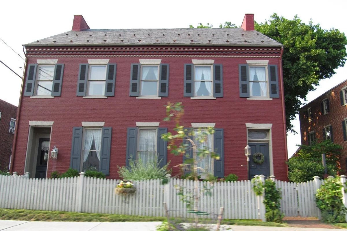 Historic Main Street storefronts and local architecture in downtown Mount Joy, Pennsylvania